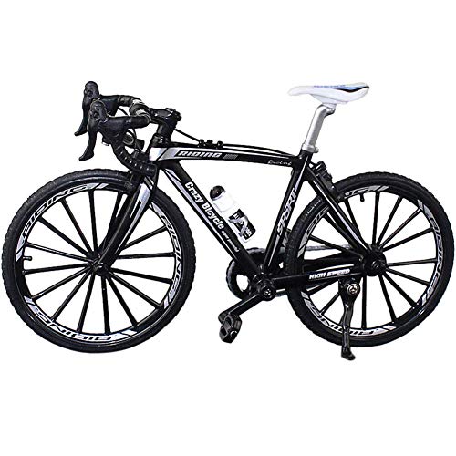 Ganquer Coleccion Decoración Diecast Juguetes Mini Bend Bicicleta Modelo Carreras Bici Montaña Bicicleta - Negro, Free Size