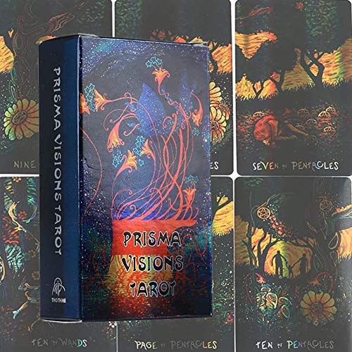 GUOHAPPY Prisma Visions Tarot Cards: Tarot Deck 78 Cards Family Party Board Games, Fun Game Card Sets English Version