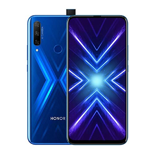 Honor 9X Smartphone, Teléfono 4GB RAM + 128GB ROM, 6,59" Pantalla Completa, 48M AI cámara de visión Trasera, 16MP cámara Selfie emergente, Cuerpo de Cristal Mágico 3D (Azul)