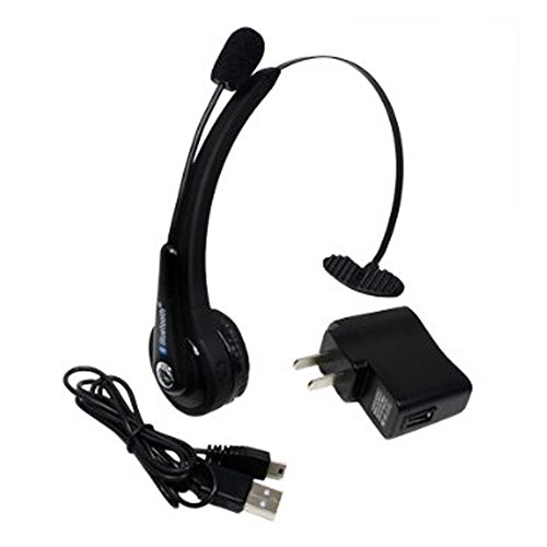 Inalámbrico Bluetooth para Auriculares Gaming Headset para Sony Playstation 3 PS3 y los teléfonos celulares con el micrófono del Mic (Negro)