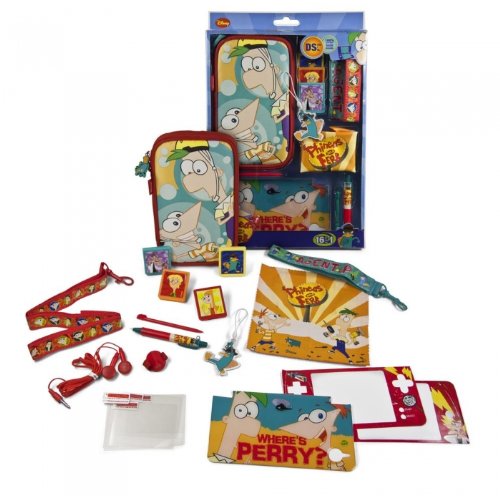 Indeca 183051 Phineas and Ferb Kit Consola de Juegos, Accesorios