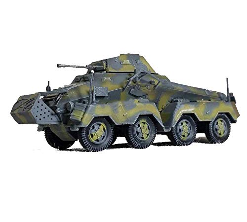 JHSHENGSHI Modelo de Tanque de plástico Militar 1/72, Segunda Guerra Mundial Alemania Vehículo blindado de Ocho Ruedas SD.Kfz.231 23." Modelo con Acabado de Tanque, coleccionables