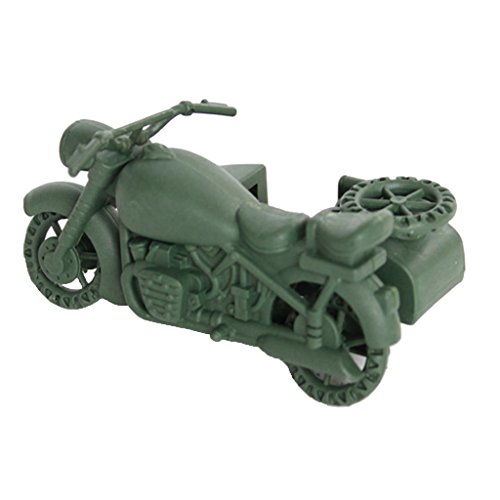 Juguete de Vehículos de Ejército Militar Realista en Miniatura Coleccionable Decoración para Hogar Escritorio - Modelo de Vehículo de Moto