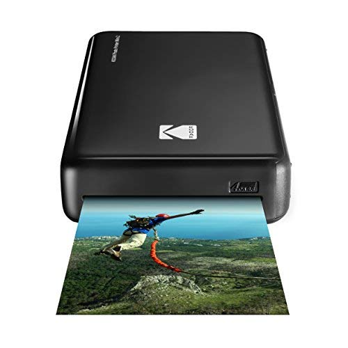 Kodak - Impresora fotográfica mini 2 HD, instantánea, inalámbrica y portátil, con tecnología de impresión patentada 4Pass, compatible con iOS y Android, negro