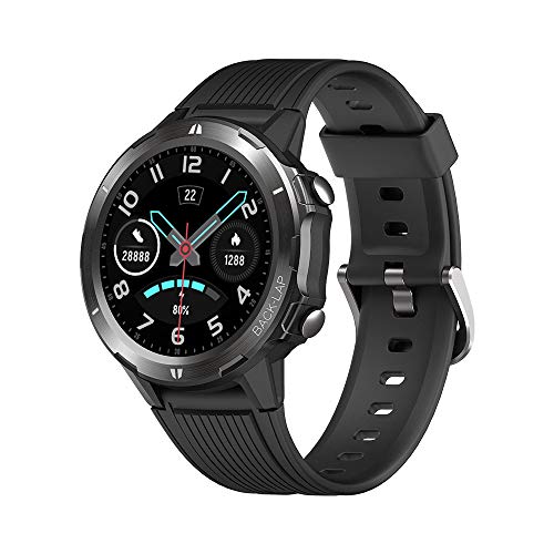 KUNGIX Smartwatch, Reloj Inteligente Hombre Mujer con Pulsómetro, Cronómetros, Calorías, Monitor de Sueño, Pulsera Actividad Impermeable 5ATM Reloj Deportivo y 12 Modos Deportivos para Android iOS