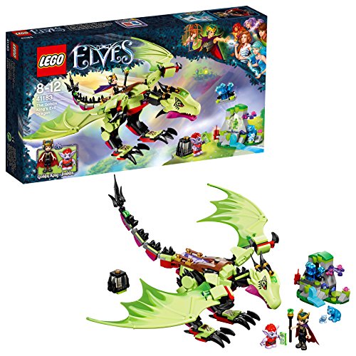 LEGO Elves - Dragón Malvado del Rey de los Duendes, Juguete de Dragón Verde de Construcción con Muñeco del Rey para Niños y Niñas de 8 a 12 Años (41183)