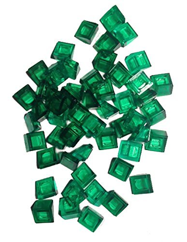 Lego Slope 30 1 X 1 X 2/3, Trans-green, 50 Count by BrickheadCFO