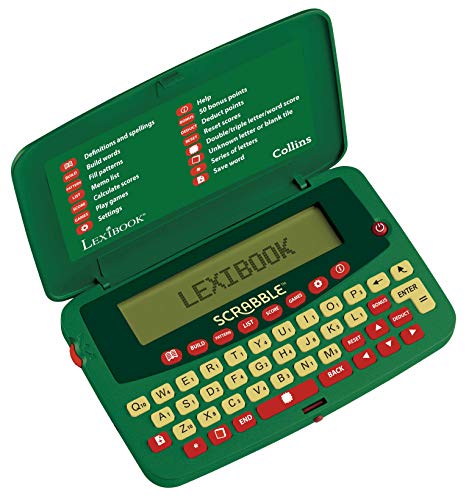 LEXIBOOK- Diccionario electrónico de Scrabble Deluxe, Color Blanco, Talla única (SCF-328AEN)