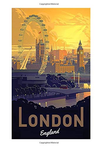 London, England: Travel Journal with Prompts for Writing and Blank Pages for Sketches, Photos, Adventure Journal, Vacation Log/ 6" x 9" 100 pages