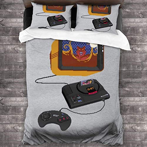 N \ A Altered Beast On Console - Juego de cama de 3 piezas, funda de edredón de 2016 x 180 cm, 3 piezas decorativas con 2 fundas de almohada