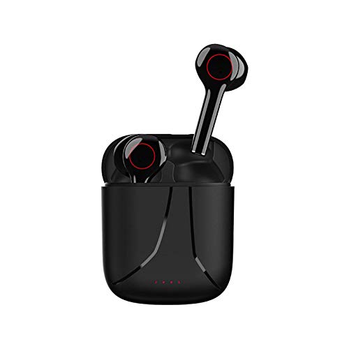 N-B L31 Bluetooth Wireless Touch Panel Earbuds with Partable Charging Case IPX5 Waterproof Stereo Headphones In Ear Earbuds with Noise Reduction Mic Call Headset Black White