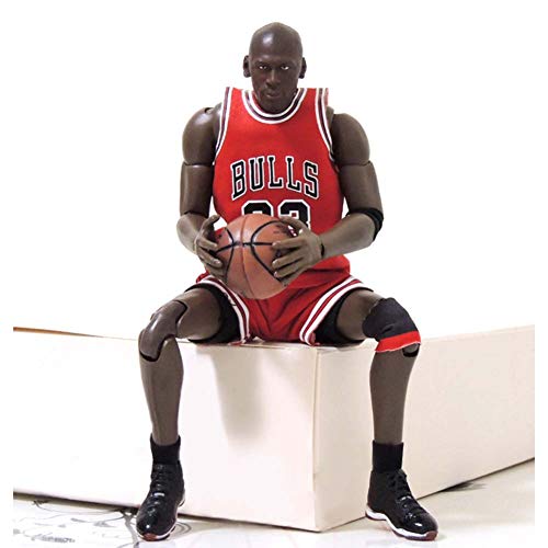 NBA Estrella De Baloncesto No. 23 Chicagobulls Michael Jordan Action Figure, Estatuas De Juguete 23.5Cm PVC De Protección del Medio Ambiente, Adecuado para La Colección De Ventiladores