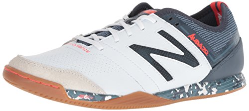 New Balance Men's Audazo V3 Soccer Shoe, White, 7 2E US