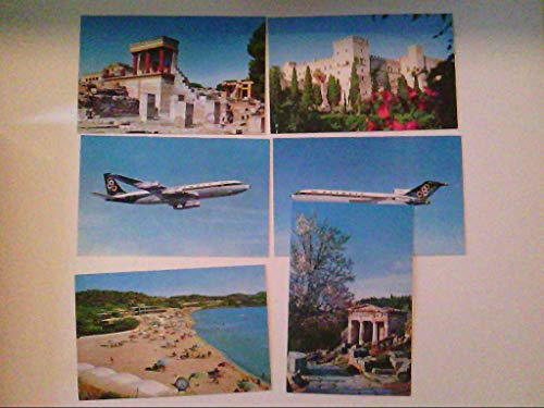 Olympic Airways. Konvolut mit 6 Karten. Boeing 707 - 320. Boeing 727 - 200. Vouliagmeni. Griechenland. Rhodos. Kreta. Delphi. AK.