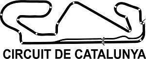 Online Design España Catalunya Pegatina Moto GP Carreras Circuito Pista Coche - Borgoña