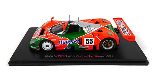 OPO 10 - Mazda 787B # 55 Ganador Le Mans 1991 - Weidler-Herbert-Gachot - Spark 1/43 para Hachette Japon (02)