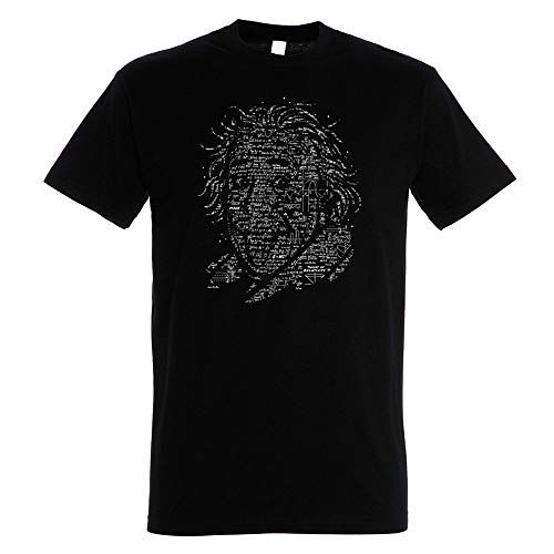 Pampling Camiseta 4LB3RT Einstein - Humor - Color Negro - 100% Algodón - Serigrafía