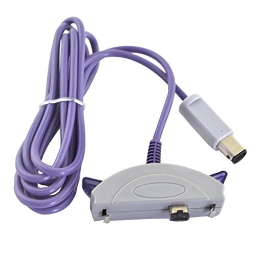 PETSOLA 2 Accesorios para Juegos de Jugadores Cable de conexión para GC a para Gameboy Advance GBA SP (pies, Morado)