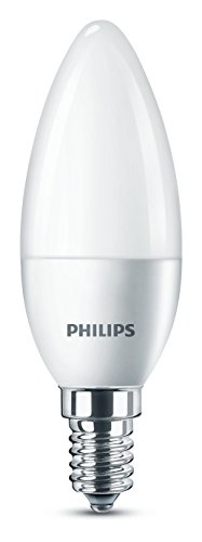 Philips bombilla LED Vela E14, 5.5 W equivalentes a 40 W en incandescencia, luz blanca