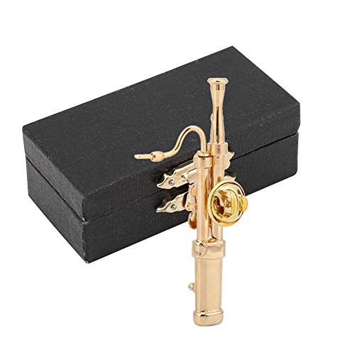 Pin de la Broche de Bassoon del Instrumento Musical del Fagot del Cobre del Chapado en Oro con la Caja de Regalo