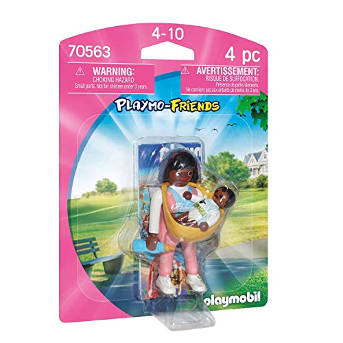 Playmobil - Playmo - Friends Juguete, Mother with Baby Carrier, Multicolor (70563)