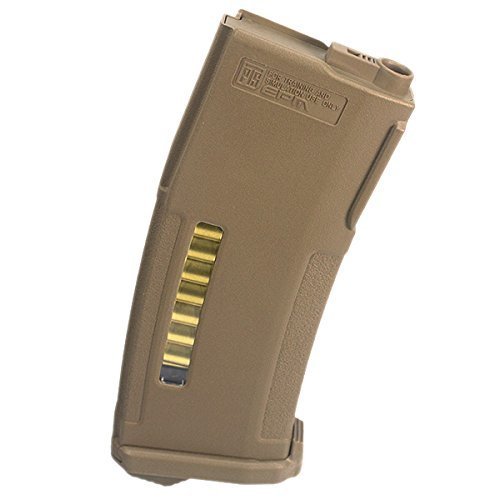PTS EPM 150rd Enhanced Polymer AEG Magazine Black for M4 series AEG Dark Earth [For Airsoft Only] by PTS