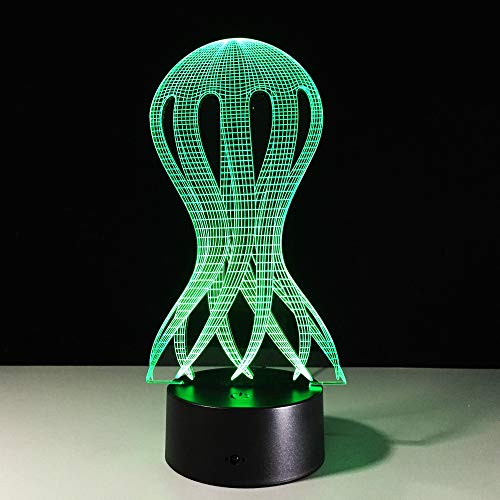 Pulpo Medusa Visual Creativo luz Nocturna sueño Noche luz lámpara de Mesa decoración lámpara decoración