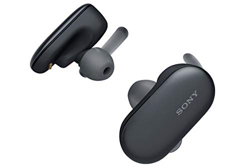 Sony WF-SP900B - Auriculares Bluetooth Deportivos Totalmente inalámbricos (Bluetooth, 4GB, Resistente al Agua y Polvo IP65/IP68, Sensor táctil, 12h de autonomía con Bluetooth y 21 Interna) Negro