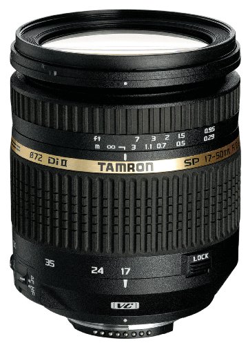 Tamron AF 17-50 mm F/2.8 XR Di II VC, LD, ASL (IF) 8 - Objetivo para Canon (Distancia Focal 17-50mm, Apertura f/2.8, estabilizador óptico, Macro, diámetro: 72mm) Negro