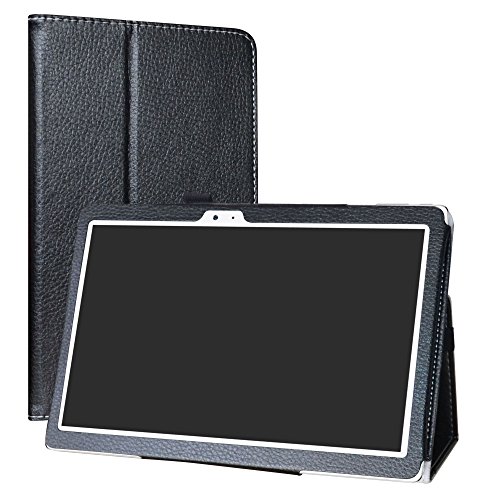 Teclast T10 Tablet /T20 4G Funda,LiuShan Folio Soporte PU Cuero con Funda Caso para 10.1" Teclast T10 Tablet /T20 4G Android Tablet (No es Adecuado para Teclast X10),Negro
