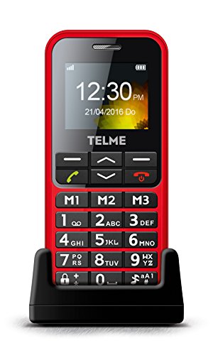 TELME C151 1.8" 70g Rojo Teléfono básico - Teléfono móvil (Barra, SIM única, 4,57 cm (1.8"), Bluetooth, 800 mAh, Rojo)