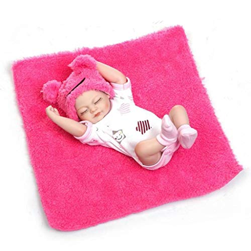 Terabithia Miniatura 10" Realista Hermoso soñador bebé recién Nacido Kits de Silicona Cuerpo Completo Lavable para niña