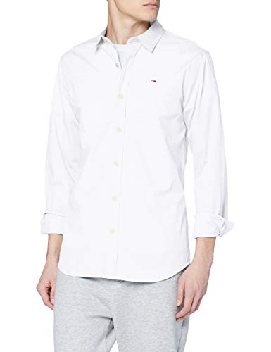 Tommy Hilfiger Original Stretch Camisa, Blanco (Classic White 100), XX-Large para Hombre