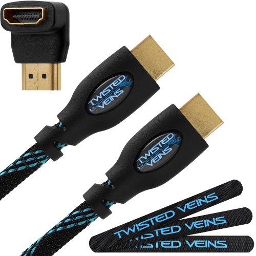 Twisted Veins ACHB50 HDMI Cable para Conexiones Alta Velocidad, Ethernet, m 15 (15 metros). Cable extra-largo; Pieza única de gran longitud; Alternativa al uso de Extensiones para Cables HDMI