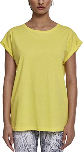 Urban Classics Ladies Extended Shoulder tee Camiseta, Amarillo (Bright-Yellow 01684), 5XL para Mujer