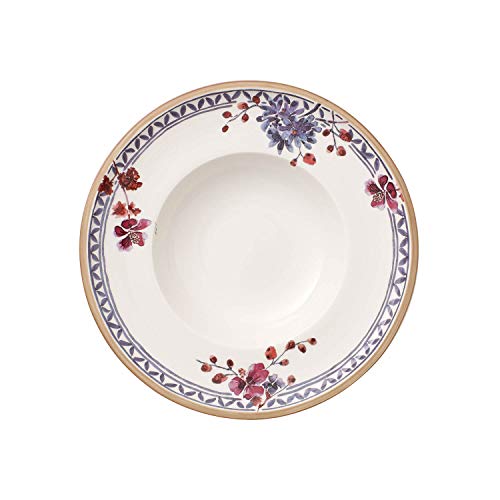 Villeroy & Boch Artesano Provençal Lavendel - Plato hondo, 25 cm, porcelana premium, color blanco/colorido