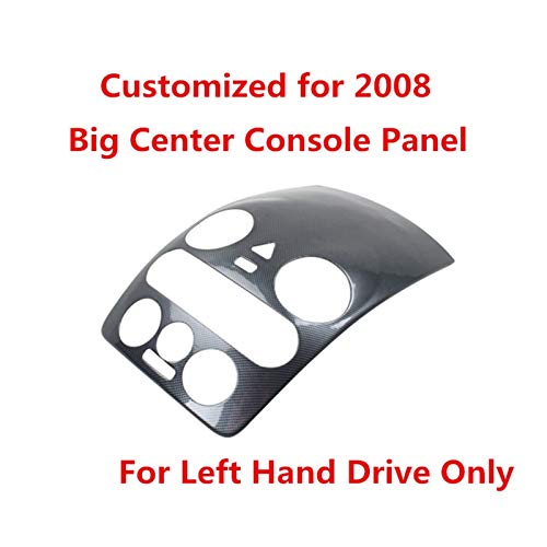 WJSXJJ Centro de Fibra de Carbono Impreso Coche Cubierta de la Consola manija Etiqueta medidor de Engranaje Panel de moldura for Volkswagen Escarabajo 2003-2012 (Color : 2008 Big Panel)