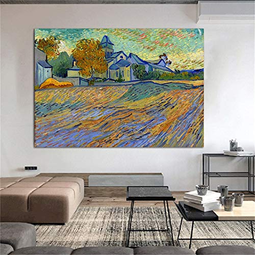 wZUN Famoso reproducción de Van Gogh Lienzo Pintura al óleo Carteles e Impresiones murales Sala de Estar imágenes decoración del hogar Arte 40x50 cm