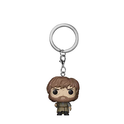 Yuqianjin Pop Llavero Juego de Tronos: Pop Tyrion Lannister Figura Modelo Llavero Q Edición Mini Muñeca Colgante Vacaciones Regalos