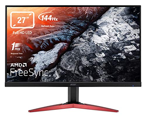 Acer KG271C - Monitor Gaming de 27" FullHD (1920 x 1080 Pixeles, LCD, tiempo de respuesta 1 ms, HDMI, 144Hz) - Color Negro