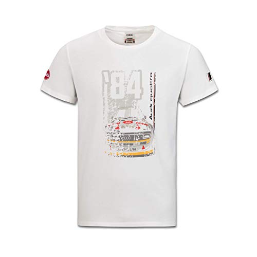 Audi collection 313180050 Heritage - Camiseta para Hombre, Talla XL, Color Blanco Roto