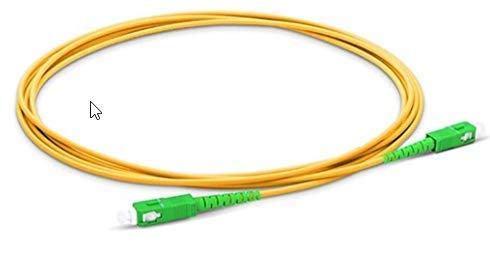 Cable de Fibra Óptica Monomodo Compatible Router FTTH - 9/125 OS2 - SC/APC-SC/APC Simplex (15 M)