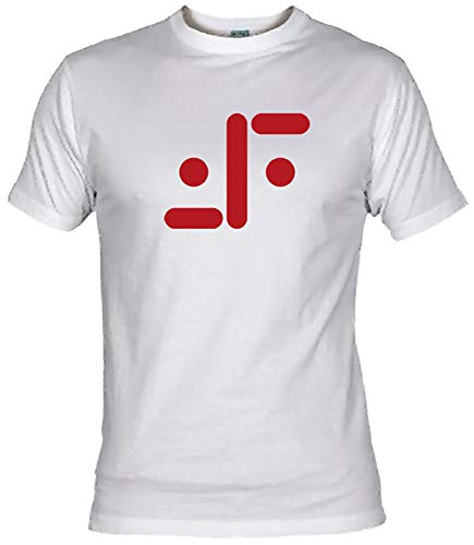 Camisetas EGB Camiseta V Los Visitantes Adulto/niño ochenteras 80´s Retro (XL, Blanco)