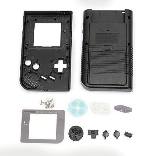 Carcasa para consola de videojuegos, compatible con Nintendo Gameboy Classic para GB DMG, color negro