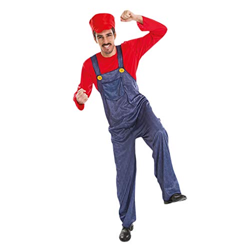 Chaks Costumes et Mariage Disfraz de Fontanero de Mario para los fanáticos de Super Mario - L