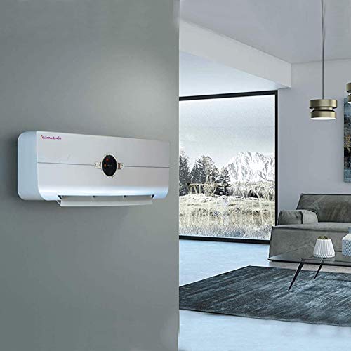 ClimaSpain Calefactor Aire Caliente de Pared Easy2020 Plata · Pantalla Digital LED (4 Colores) · Oscilación, Mando a Distancia, Temporizador · 1000W/2000W