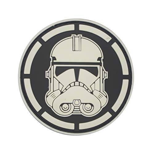 Cobra Tactical Solutions Stormtrooper Soldado Imperial de Star Wars Parche PVC Táctico Moral Militar Cinta Adherente de Airsoft Paintball Para Ropa de Mochila Táctica