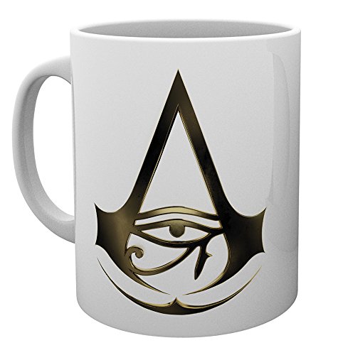 GB Eye Assassins Creed Origins - Taza (Madera, 15 x 10 x 9 cm), diseño con Logotipo de Assassins Creed