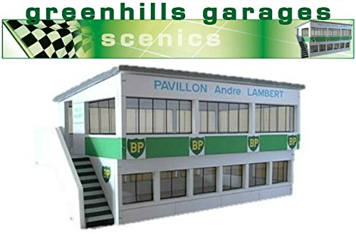 Greenhills Scalextric Slot Car Building Reims Press Box Kit 1:43 Scale