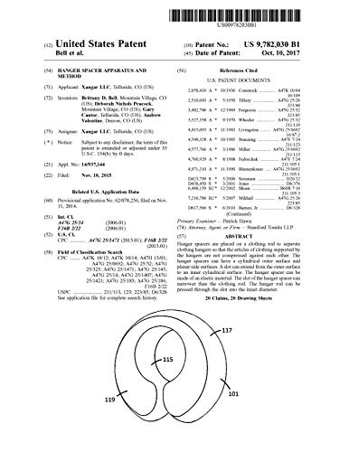 Hanger spacer apparatus and method: United States Patent 9782030 (English Edition)